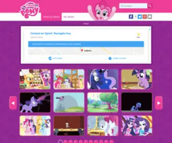Juegosdemylittlepony.org(Juegos de My Little Pony) Screenshot