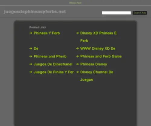 Juegosdephineasyferbs.net(Phineas y Ferb Juegos) Screenshot