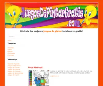 Juegosdepintargratis.com(Juegos de Pintar gratis) Screenshot