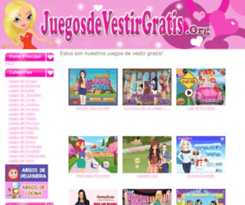 Juegosdevestirgratis.org(Juegos de Vestir gratis) Screenshot