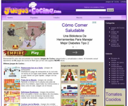 Juegosecocina.com(Juegos de Cocina) Screenshot