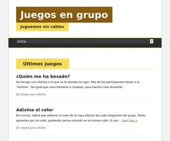 Juegosengrupo.com(Juegos en grupo) Screenshot