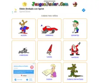 Juegosjunior.com(Juegos para niños) Screenshot