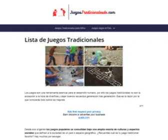 Juegostradicionalesde.com(Lista de los Mejores Juegos Tradicionales) Screenshot