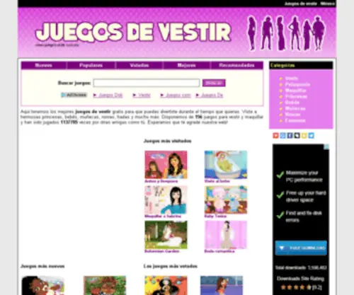 Juegosvestir.com.mx(Juegos de vestir méxico) Screenshot