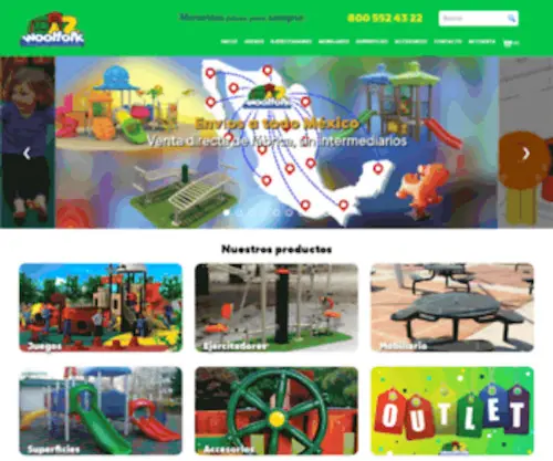 Juegosyaccesorios.com.mx(Juegos y Accesorios para parques) Screenshot