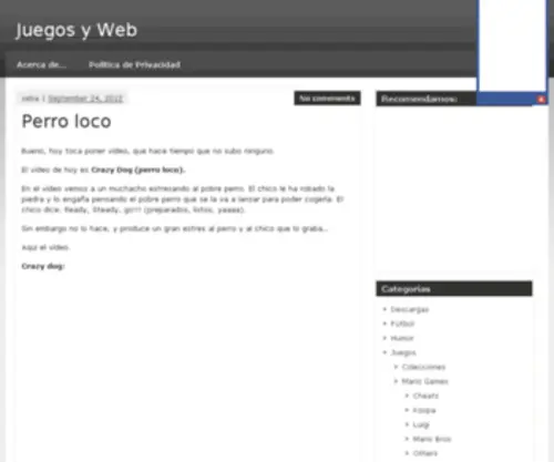 Juegosyweb.com(Juegos y Web) Screenshot