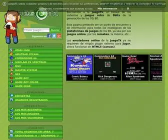 Juegotk.com(Jugar online a los juegos retro de la generación 8bits) Screenshot