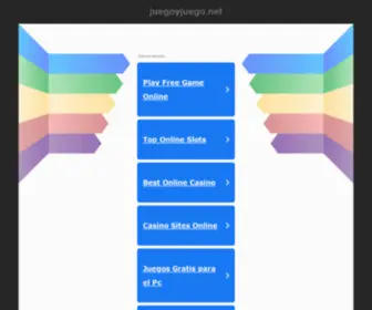 Juegoyjuego.net(Juegos online) Screenshot