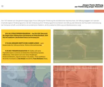 Juergen-Ponto-Stiftung.de(Juergen Ponto Stiftung) Screenshot