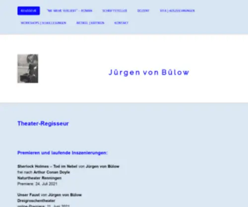 Juergenvonbuelow.de(Juergen-von-buelows Webseite) Screenshot