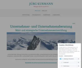 Juergkurmann.com(M&A und Unternehmensberatung) Screenshot