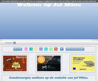 Juf-Milou.nl(Juf Milou voor al uw onderwijsmateriaal Juf Milou voor al uw onderwijsmateriaal) Screenshot