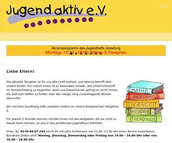 Jugend-Aktiv.eu(Jugend aktiv e.V. – – aktiv für Kinder und Jugendliche der Samtgemeinden Jesteburg und Hanstedt) Screenshot