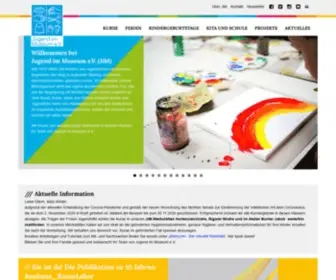 Jugend-IM-Museum.de(Startseite /// Jugend im Museum e.V) Screenshot