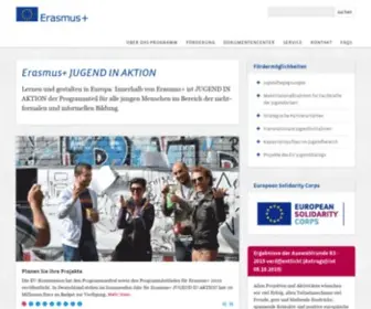 Jugend-IN-Aktion.de(Erasmus) Screenshot