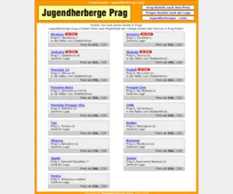 Jugendherberge-Prag.cz Screenshot