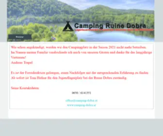 Jugendlagerplatz.com(Camping Ruine Dobra) Screenshot