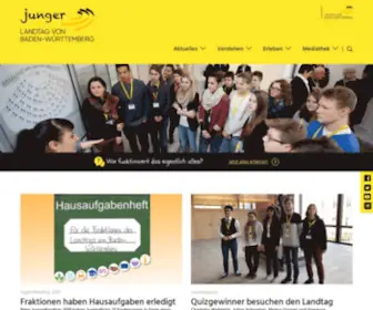 Jugendlandtag.de(Junger Landtag Baden Württemberg) Screenshot