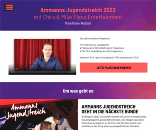 Jugendstreich.ch(Ammanns Jugendstreich 2020) Screenshot