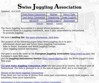 Juggling.ch(Swiss Juggling Association) Screenshot