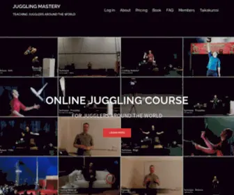 Jugglingmastery.com(TEACHING JUGGLERS AROUND THE WORLD) Screenshot