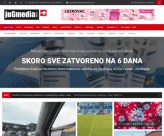 Jugmedia.rs(Naslovna) Screenshot