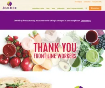 Jugojuice.com(Jugo Juice) Screenshot