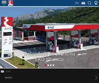 Jugopetrol.co.me(EKO) Screenshot