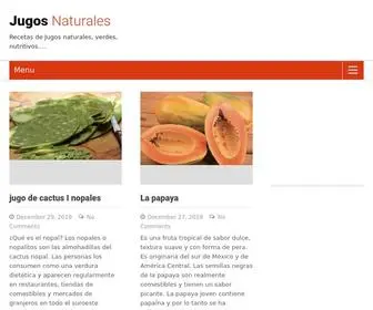 Jugosnaturales.info(Jugos Naturales) Screenshot