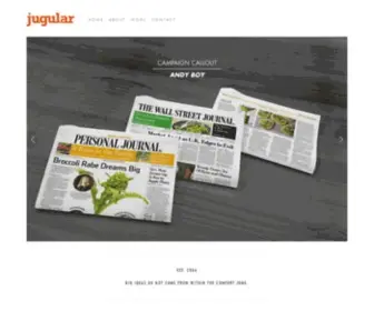 Jugularnyc.com(Creative Boutique Advertising Agency in NYC) Screenshot