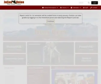 Juhsd.org(Julian Union High School District) Screenshot