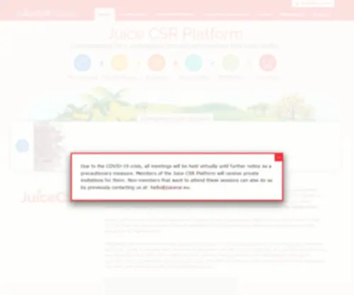 Juicecsr.eu(Juice CSR Platform) Screenshot