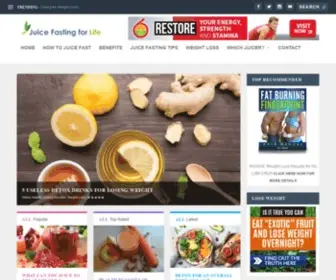 Juicefastingforlife.com(Juice Fasting for Life) Screenshot