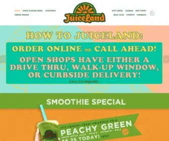 Juicelandaustin.com(The BEST Fresh Smoothies & Juice in Texas) Screenshot