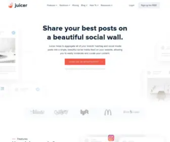 Juicer.io(Share your best content on a social wall. Juicer) Screenshot