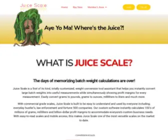 Juicescale.com(Juicescale) Screenshot