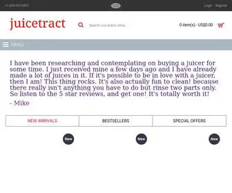 Juicetract.com(Commercial Automatic Orange Pomegranate Juicers Self Service Montreal Canada) Screenshot