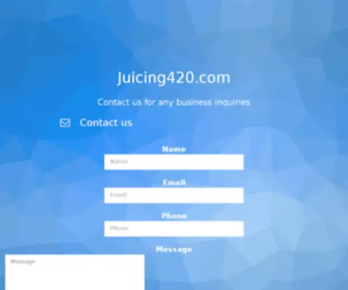 Juicing420.com(Marijuana juice) Screenshot