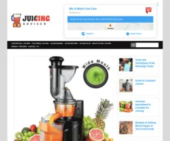 Juicingadviser.com(Juicer Reviews) Screenshot