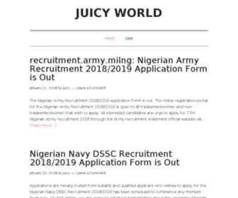 Juicygossips.com.ng(Nigerian News and Gossip Blog) Screenshot