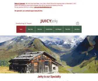 Juicyjerky.com(Low carb diet) Screenshot