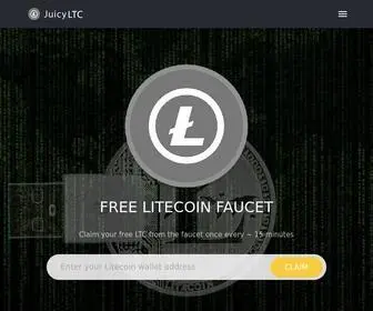 Juicyltc.com(Free Litecoin Faucet) Screenshot