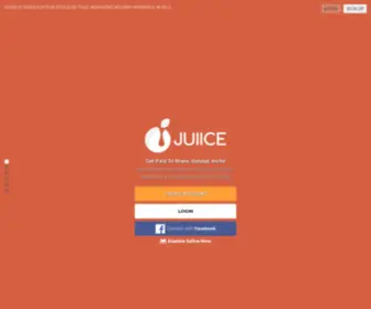 Juiice.com(Get rewarded for your content) Screenshot