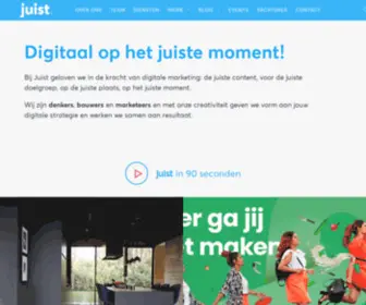Juist.nl(Juist gelooft in de kracht van digitale marketing) Screenshot