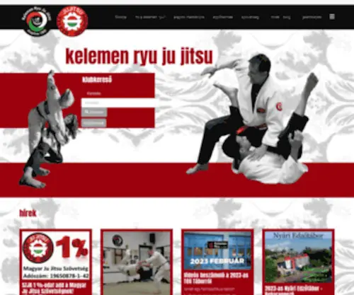 Jujitsu.hu(Főoldal) Screenshot