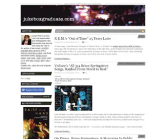Jukeboxgraduate.com(This newsletter) Screenshot
