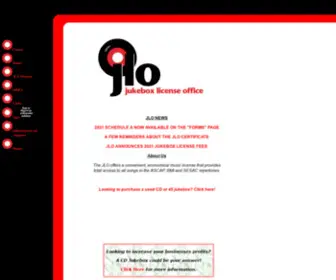 Jukeboxlicense.org(Jukebox License Office) Screenshot