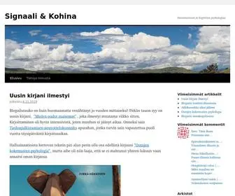 Jukkahakkinen.com(Signaali & Kohina) Screenshot