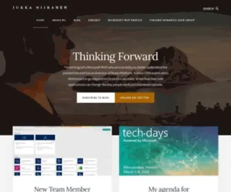 Jukkaniiranen.com(Thinking Forward) Screenshot